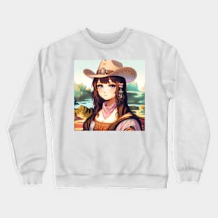 Cowboy Mona Lisa Crewneck Sweatshirt